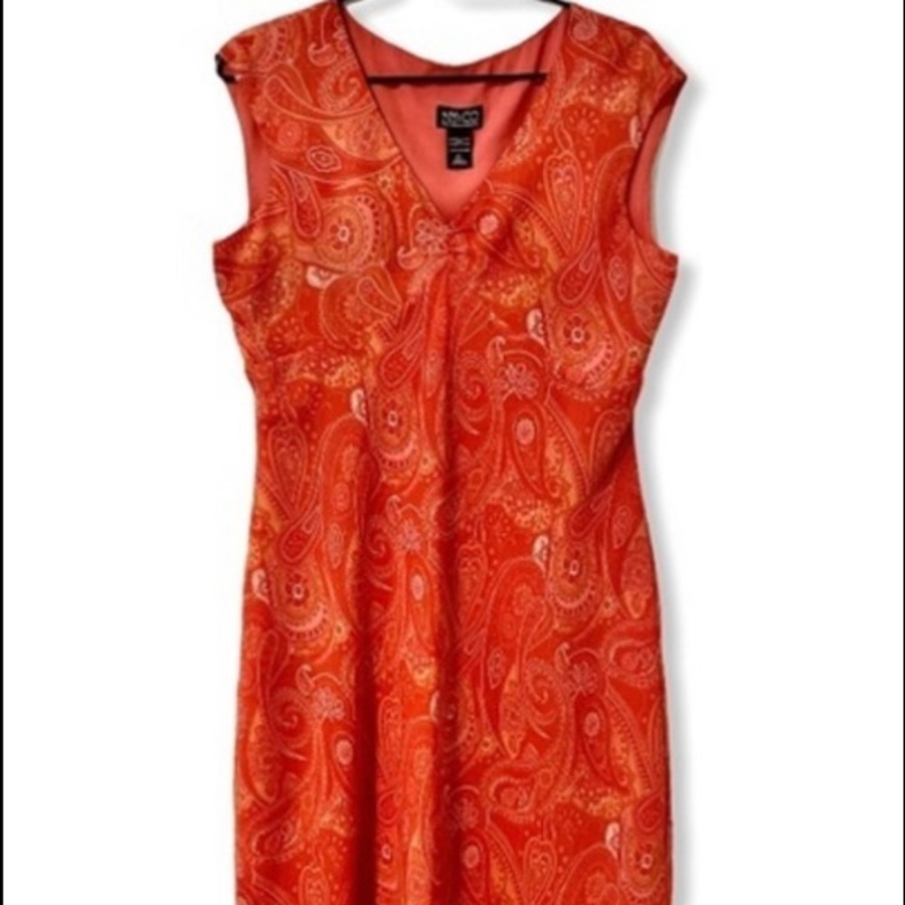 NY & Co Orange sheath dress SIZE 12